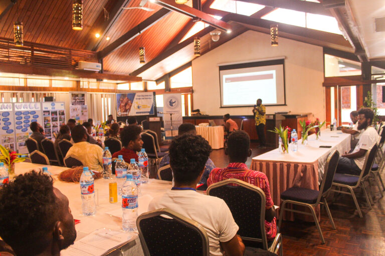Participants attending a civic awareness presentation by the Office of the Registrar of Political Parties.